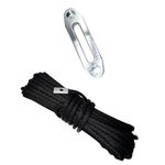 Cabo Sintético 6mm 13 Metros Com Guia Atv Utv - Cinza
