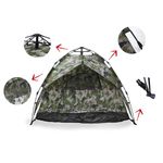 Barraca De Camping Iglu Automática Camuflada Até 3 Pessoas