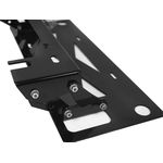 Suporte De Placa em Aço Articulado Para Guia De Guincho - preto