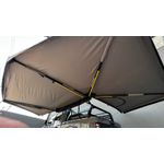 Toldo Asa de Morcego 270 Graus Reforçado Aluminio Impermeável 2,3 mts com led embutido