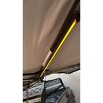 Toldo Asa de Morcego 270 Graus Reforçado Aluminio Impermeável 2,3 mts com led embutido