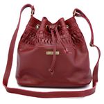 Bolsa Saco Couro Legitimo Liso bordo REF:DM-13