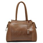 Bolsa Feminina Grande Couro Legitimo Alça Ombro Caramelo DM-23