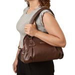 Bolsa Feminina Média Ombro CHOCOLATE DM-21