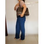 Bolsa Feminina Grande Couro Legitimo Alça Ombro CHOCOLATE DM-23L