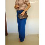 Bolsa media couro legitimo chocolate ref:DM-08