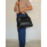 Bolsa Grande Couro Legitimo CARAMELO com alças transversal de GORGURÃO Caramelo DM-01G