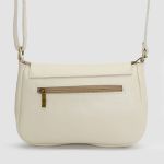 Bolsa media couro legitimo OFF WHITE ref: DM-08 