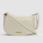 Bolsa media couro legitimo OFF WHITE ref: DM-08 
