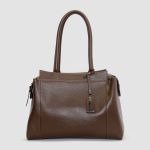 Bolsa Feminina Grande Couro Legitimo Alça Ombro CHOCOLATE DM-23L