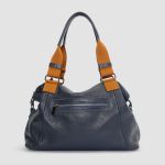 Bolsa grande ombro e transversal Azul marinho com alça em gorgurão REF:DM-24G Copia