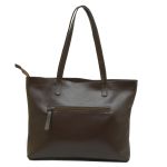  kIT Bolsa Feminina Grande sacola couro legitimo E Carteira chocolate ref:DM-25B 