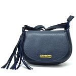  Mini bolsa couro legitimo Azul marinho ref:DM-15
