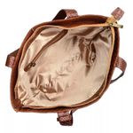  Kit Bolsa grande Couro Legitimo Croco e mini caramelo ref:DM-03ACR