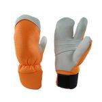 LUVA VAQUETA COURO NYLON OP MOTOSSERA 2 DEDOS CA12876