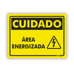 PLACA SINALIZACAO PS809 AREA ENERGIZADA