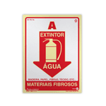 PLACA PAF825 EXTINTOR ÁGUA 20X15CM