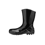 BOTA PVC CANO MEDIO COM FORRO PRETA 110VFLEXF-PR CA42291
