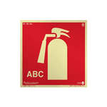 PLACA FOTOMUNINESCENTE 20X20 PAF325 EXTINTOR DE INCENDIO ABC GERAL