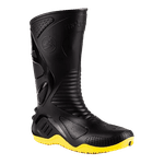 BOTA PVC CANO MEDIO COM FORRO MOTOSAFE 84BPM600 PTO/AMARELO CA34798