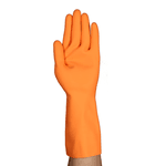 LUVA LATEX COM FORRO ALPHATEC 87-208 ORANGE HEAVY CA12869