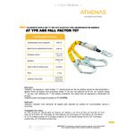 TALABARTE Y DUPLO AT YFE ABS 707 FALL FACTOR