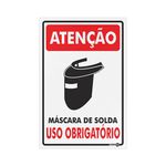 PLACA PS787 ATENÇÃO SOLDA USO OBRIGATÓRIO