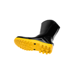 BOTA DE PVC CANO MEDIO COM FORRO 110VFLEXF PRETO/AMARELO CA42291