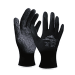 LUVA SHOGUN LATEX CORRUGADO BLACK B96899 CA46042