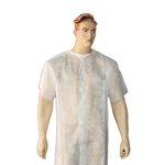 AVENTAL DE TNT MANGA CURTA FECHADO 10UN