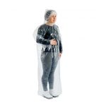 CAPA POLIETILENO SEM CAPUZ ELAST. PUNHOS TRANSPARENTE CA30360