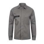 CAMISA NR10 ANTI-CHAMA S/ REFLETIVO 1 BOLSO CINZA CA49500