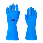 LUVA NITRILICA SEM FORRO AZUL CA16314