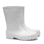 BOTA PVC CANO CURTO COM FORRO LÃ P/CAMARA FRIA BRANCA 80BPC600FT CA43017