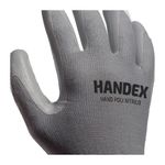LUVA HAND POLI NITRILO CINZA CA46615