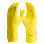 LUVA LATEX COM FORRO AMARELO REF CF-1 CA12571