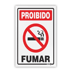 PLACA SINALIZACAO PS07 PROIBIDO FUMAR