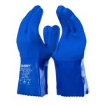 LUVA PETROBLUE PVC DA-12.210D-A 27CM AZUL CA38792