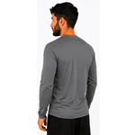 Camisa de Helanca Leve Cinza Manga Longa Proteção UV Indart CA29133