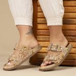 Sandália Papete Birken com Pedraria