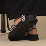 Sandália Flatform Animal Print