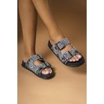 Sandália Papete Birken com Pedraria