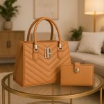 Kit Gabi Grafite + Carteira Caramelo