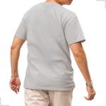 Camiseta Masculina Comum Cinza