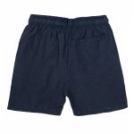 Short Linho Azul Marinho