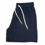 Short Linho Azul Marinho
