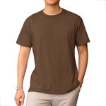 Camiseta Basica Comum Marrom