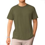 Camiseta Basica Comum Verde Militar 