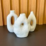 Kit Trio Mini Vaso Cerâmica Alemanha