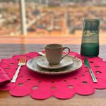 Jogo Americano Esfera Rosa